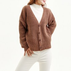 미드나잇코코 여성 루즈핏 데일리 스웨터 니트가디건 B238WF04990