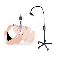 아로 UV 스탠드 LED 밝기조절 속눈썹연장 경화작업 네일샵 풋버튼-2, 1개