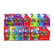크나버 색종이과자 종이과자(컬러 맛 랜덤) 25g, 10개