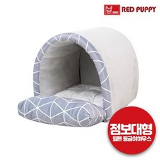 레드퍼피 윌튼 동글이하우스점보대형애견용품, 써클베이지(점보), 1개