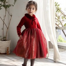 리틀조이 겨울신상 여아 밍크케이프샤원피스 여아의류 키즈치마 스커트 키즈원피스 행사드레스