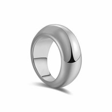 Bold Statement Domed Ring Thick Stack Wide Band Solid Filled C/183831
