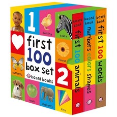 First 100 Board Book Box Set (3 Books) : First 100 Words / Numbers Colors Shapes / Firs...