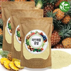 신영몰 파인애플 분말 가루 200g 필리핀산 파인애플 사용, 3개