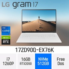 LG전자 2022 그램17(12세대) 17ZD90Q-EX76K