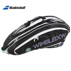 이민유학용 갑 BABOLAT 프랑스 바이바오리 RHX6TEAMWIMB LED ON 테니스가방, 블랙 /자색