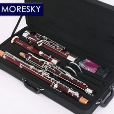  MORESKY 프로페셔널 C 톤 바순 백동 실버 키 메이플 바디 바순, 한개옵션0 