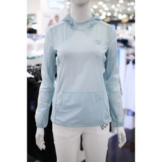 디즈니골프 여성용 골프웨어 여름 후드형 냉감 기능성 앞포켓 바람막이 티셔츠