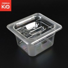 힘찬스토어_(1 6 Size) PC밧드 음식 보관용기 바트 받드 냉장고 정리용기 재료보관함 정리함 투명 플라스틱 업소용 가정용 냉동실 주방보관용기 받드 급식통 반_힘찬Hcmar+ㅋ, 옵션지정선택▷PC밧드 4인치 1 6(노치뚜껑포함)