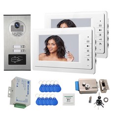 액세스 RFID 멀티 인터콤 컬러 유닛 인치 시스템 4 도어 카메라 3 제어 2 초인종 폰 아파트 7 비디오, 1) 530-V70F-V2