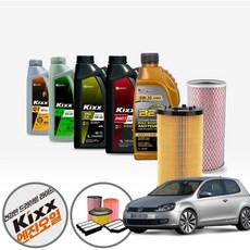 폭스바겐 골프 6세대 1.6TDI (CAY) 디젤 킥스파오 5w20 5w30 5w40 합성엔진오일 5통+흡기+오일필터 KPT-138 cs09002, 벡스 5w40 직수입롱라이프 필터포함