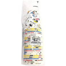 Sunnap 썬냅 종이컵 스누피 레트로 패턴 205ml 25개입 페이퍼컵 4무늬 모둠 일제 폭 7.5cm × 안길이 높이 19.6cm, 1개, 1개