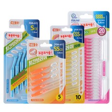 치간칫솔 I자형 L자형, 5P SSSS