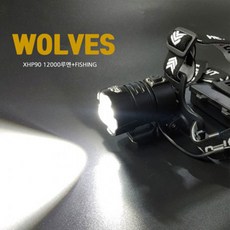 씨즌FARM XHP90 H2피싱 헤드랜턴 후면COB 12000루멘 WOOLVES 에이치2