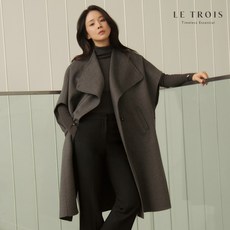 [KT알파쇼핑][LE TROIS]23FW 이보영의 르투아 핸드메이드 케이프 코트