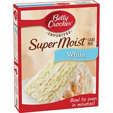 Betty Crocker Super Moist White Cake Mix 6 Pack 16.25 Betty Crocker 슈퍼 모이스트 화이트 케이크 믹스 6팩 16.25온, 460g, 6개
