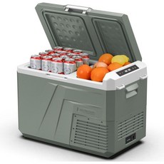 알피쿨 12V 냉장고 냉동고 듀얼 존 26QT를 갖춘 자동차용 휴대용 냉장고. 자동차 - 4 ℉-68 ℉ RV 전기 쿨러 냉동 트럭 야외 캠핑용, 34QT, 1개