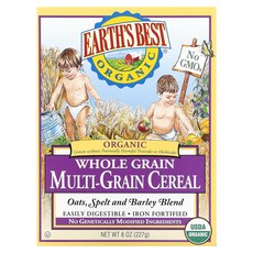 1+1 Earth's Best 통곡물 멀티그레인 시리얼 8 oz 227 g, 227g, 2개