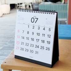 아이씨엘디자인 2025 클로버 데스크 캘린더, 블랙, 1개