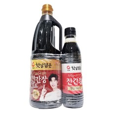 청정원 햇살담은 두번달여 더 진한 진간장 골드 1.7 + 진간장 500 세트, 1세트, 2.2L