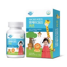 NK365 키즈 멀티비타민 미네랄 아가리쿠스버섯분말 어린이 영양제 180정, 1개