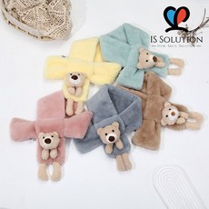 4- 귀여운 봉제인형 머플러 털목도리 페이크 퍼 넥워머 크리스마스 선물 겨울 따뜻한 방한 목도리 퍼머플러 기모 목도리