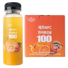 가열 없이 물 타지 않고 만든 NFC 제주 한라봉 감귤 주스 (냉동) 착즙 주스 과일 주스 과즙 음료, 6개, 180ml
