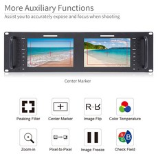 랙마운트hdmi듀얼모니터