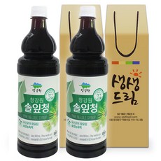 솔잎 엑기스 농축액 원액 900mL 2병 선물포장, 단품, 단품