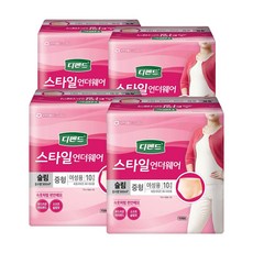 디펜드 스타일언더웨어 여성슬림 중형 40매(10X4) 성인기저귀, 10개, 4매입