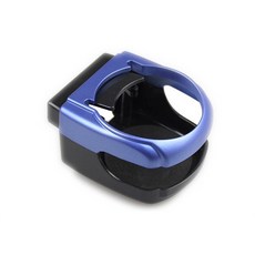 자동차컵홀더 받침대 car cup holder outlet air vent cup 음료, 파란색과 검정색, 1개