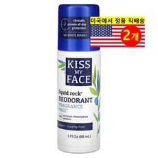 Kiss My Face 액상 데오도란트 무향, 2개, 88ml