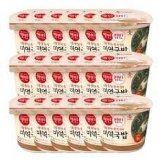 햇반 컵반 미역국밥 167g, 18개