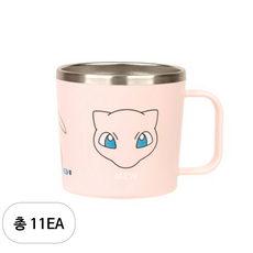 릴팡 포켓몬스터 식기세척기 스텐컵 L, 뮤, 11개, 260ml