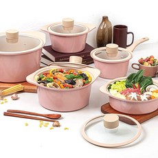 오슬로 세라믹 인덕션 냄비세트 5종세트 주물냄비