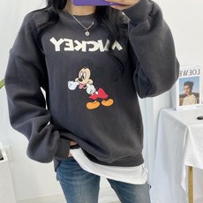 [디즈니정품] 포근한 양기모 메롱 미키마우스 맨투맨