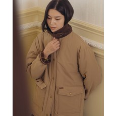 틸아이다이 [5차-12/16예약배송]Corduroy collar point padded jumper_Beige