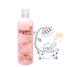 강아지샴푸 강아지용품 강아지목욕용품 오가닉샴푸 전견용 베이비파우더향 애견샴푸 500ml x 1개