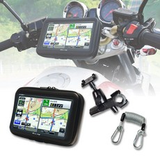 MAXWIN 오토바이 네비게이션 오토바이용 휴대용 네비게이션 방수 7 인치 GPS 2023년판 지도 3년 지도 갱신 오비스 터치 패널 방수 케이스 시가 어댑터 낙하 방지 케이블 부속