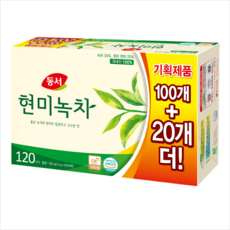 동서 현미녹차 120T, 1.5g, 120개입, 2개