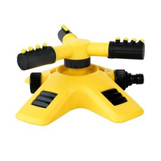 잔디 스프링클러 내구성 프리미엄 야드 필드 원예 야채 분무기, 205x180x90mm, 노랑, 노랑