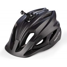 카메라 마운트를 갖춘 산악자전거 헬멧 &amp; 탈부착형 선바이저 MTB 도로 자전거 헬멧 조절 가능 사이클 헬멧 성인 남녀 사, 단일옵션