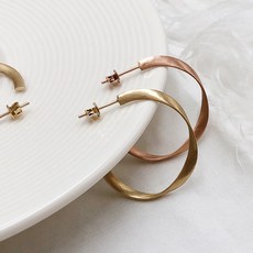 14k꼬임링귀걸이