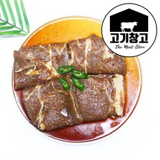 뼈없는 돼지양념왕구이 1.5kg(4대) 돼지갈비/돼지양념구이/돼지왕구이/멍석말이, 1개, 1.5kg