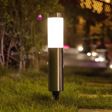 21세기트랜드 LED 태양열 원형 기둥 정원등, 황색등