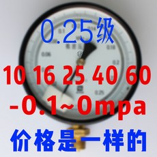 에어게이지 디테일 압력계 0.4급 0.25급 YB-1500-0.25/0.4/0.6/1/1.6/2.5/4mpa, T24-0.25급 10 16 25 40 60-0.1-0