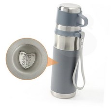 SS 티보틀 보온병 500ML 그레이 등산용텀블러, 1개