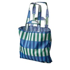 이케아 슁케 장바구니 쇼핑백 가벼운 에코백 시장가방 쇼핑 45 X 36(cm) 간편수납 휴대용, 1개, 블루그린