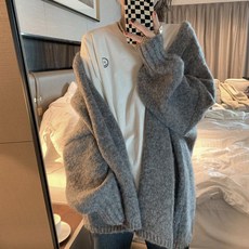 포근한가을가디건 니트카디건 베이직 가을 루즈핏 스웨터