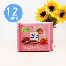 리터 스포트 딸기 요거트 초콜릿 100g x12개, 12개